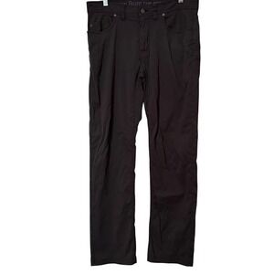 prAna Charcoal Gray Brion II Slim Fit Outdoor 5 Pocket Pants Mens 32 x 32